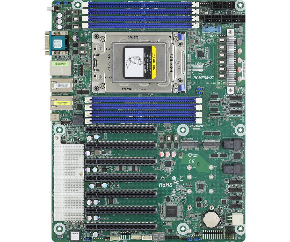 ASRock Rack ROMED8-2T Scheda M - Dual Socket Sp3 Epyc Motherboard recensione e prezzo